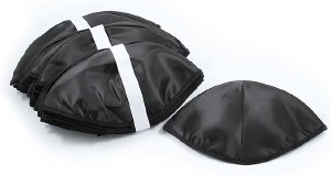 Picture of Shul Kippot Unlined Rayon Black Bulk Pack of 144